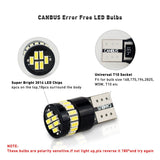 194, 168, T10 Canbus LED Bulbs - 24 SMD (2 Pack)