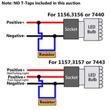 LED Load Resistors - Fix Hyper Flash (4 Pack)