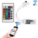 Mini WIFI RGB Controller with RF Remote - Google & Alexa Compatible - 12V