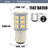 1142 (BA15D) LED Bulbs for RV/Trailer - 27 SMD (2 Pack)