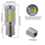 1156 (BA15S) LED Bulb - 33 SMD LED with Lens (2 pack)