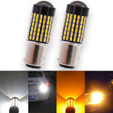 1157 Switchback LED Bulb - Dual Function White/Amber - 120 SMD (2 Pack)