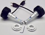 H7 Fanless LED Headlight/Fog Light Conversion Kit with Internal Drivers - 6000 Lumen/Set
