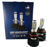 9007 (HB5) Fanless LED Headlight/Fog Light Conversion Kit with Internal Drivers - 6000 Lumen/Set